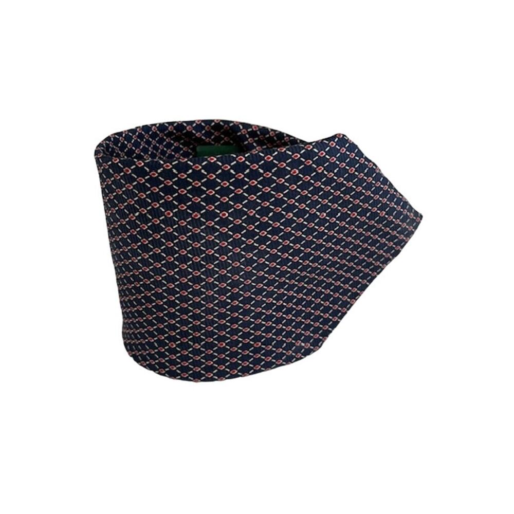 Lauren Ralph Lauren men's navy blue tie with diamond pattern.